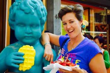 My first Belgium waffle!