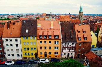 The view from the castle, looking out over Nuremberg.