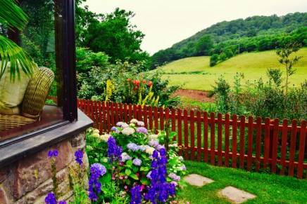 The very cute Trout Cottage in Wales, a very comfortable place to stay.