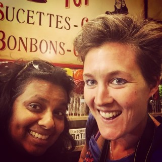 A fun photo of my friend Lena and I in Brussels.