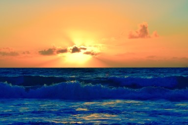 This view at the beach cheered me up immensely. 