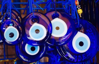 The evil eye pendants. everywhere to be found in this part of the world.