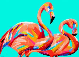 I have always loved pink flamingoes in every form. These ones are equally special and fabulous!