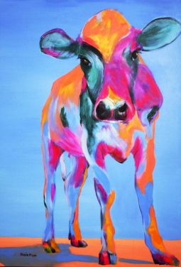 This lovely cow image came from saatchionline.com. I love the colours chosen here.