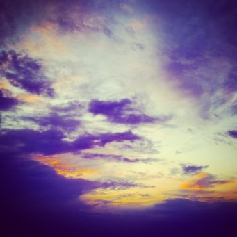 This amazing sunset at the beach. It felt so good just to be outside for the night, enjoying the sound of the crashing waves, and feel the great community vibe.