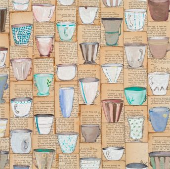 I really love this illustration of tea cups. Such lovely work Ali J well done!!